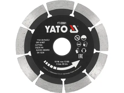 Yato Tarcza diamentowa 115mm segmentowa do betonu YT-59961