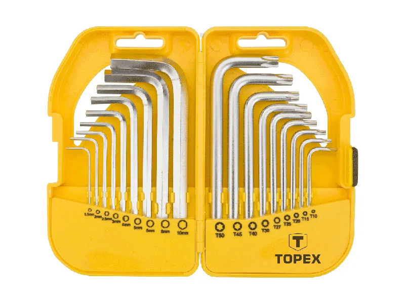 Topex Klucze imbusowe torx i hex kpl. 18szt. 35D952  