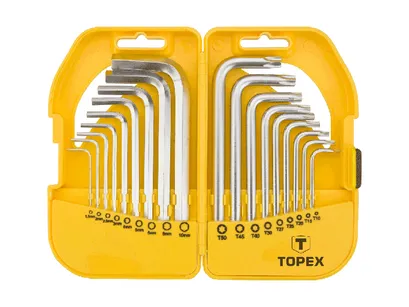 Topex Klucze imbusowe torx i hex kpl. 18szt. 35D952  