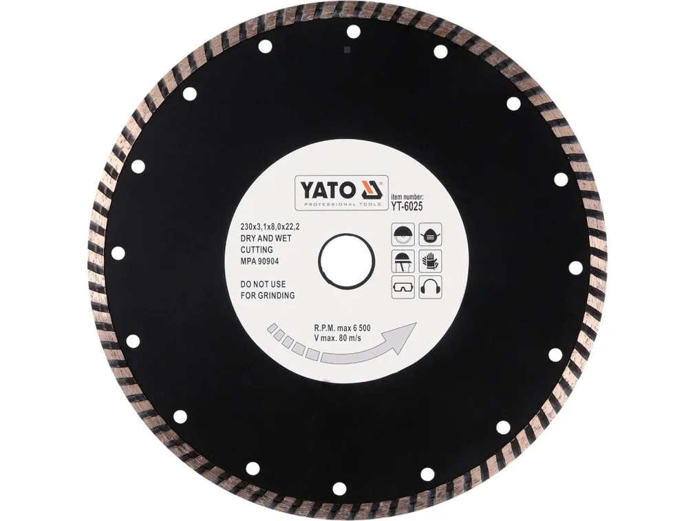 Yato Tarcza diamentowa turbo 230mm szybkie cięcie YT-6025 PROMOCJA