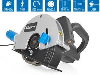 Geko Bruzdownica do betonu ze wskaźnikiem laserowym G80815 - 9