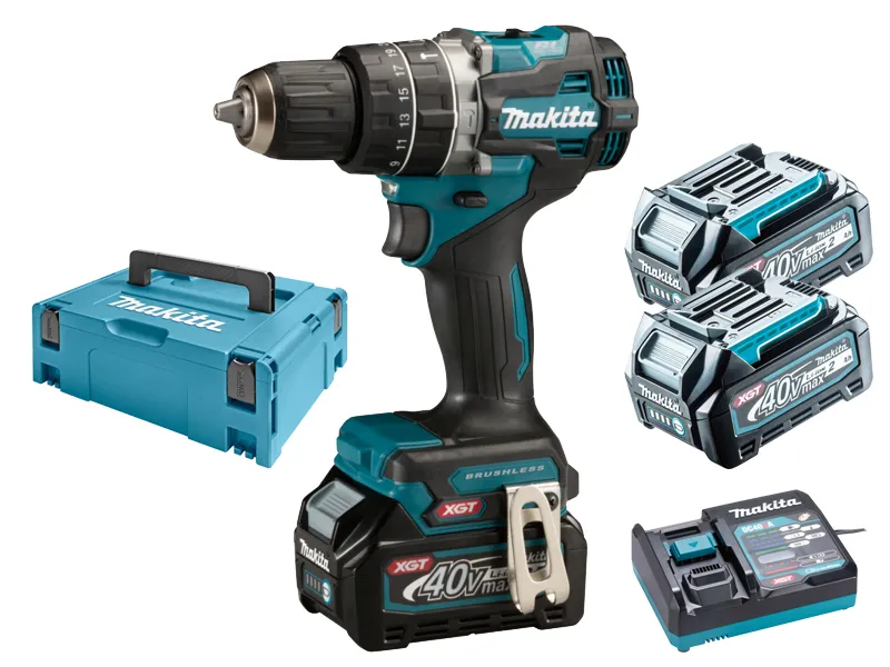 Makita Wiertarko wkrętarka udarowa akumulatorowa 40V 2 x 2Ah HP002GA201