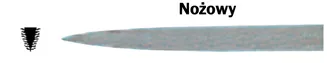 Kennedy Pilnik igiełkowy równiak ślusarski precyzyjny nożowy 140mm KEN0315600  - 2