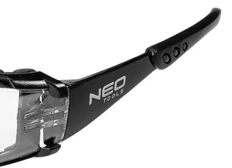 Neo Okulary ochronne z wkładką piankową białe soczewki klasa odporności FT 97-520 - 8