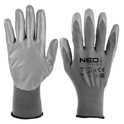Neo Rękawice robocze, poliester pokryty PU, 4131X, rozmiar 11 97-646-11