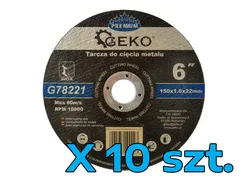 Geko Tarcza do cięcia metalu Inox 125x1,0mm 10szt. G78211 