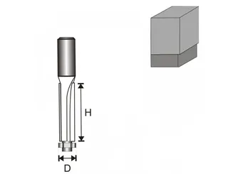 Dedra Frez do drewna z płytkami węglikowymi prosty z łożyskiem  13x50x8mm  07F091B  - 2