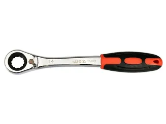 Yato Klucz oczkowy odgięty przelotowy z grzechotką 14 mm YT-02376 - 3