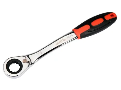 Yato Klucz oczkowy odgięty przelotowy z grzechotką 14 mm YT-02376