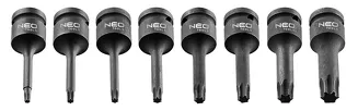 Neo Klucze udarowe torx 1/2 cala zestaw 8 sztuk 08-712 - 2