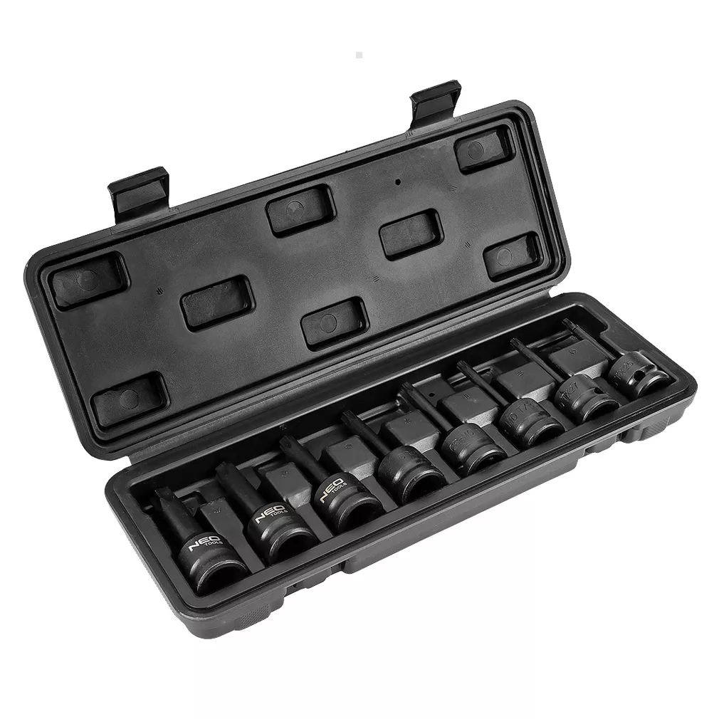 Neo Klucze udarowe torx 1/2 cala zestaw 8 sztuk 08-712