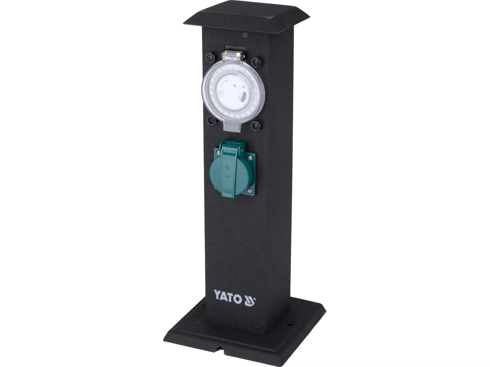Yato Gniazdo ogrodowe słupek stalowe podwójne IP44 230 V YT-81276