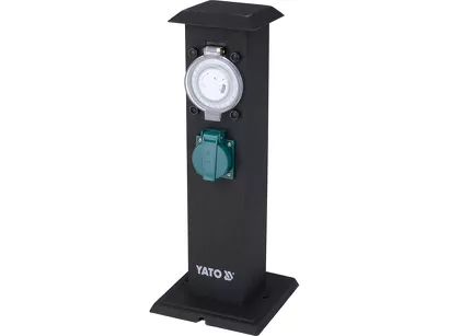 Yato Gniazdo ogrodowe słupek stalowe podwójne IP44 230 V YT-81276