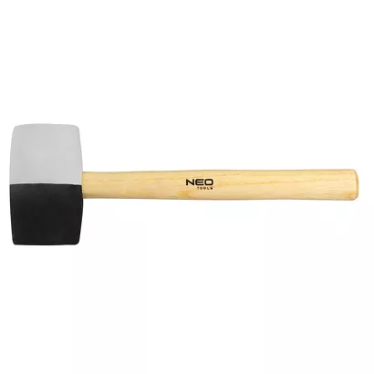 Neo Młotek gumowy czarno-biała guma 63 mm/680 g 25-068