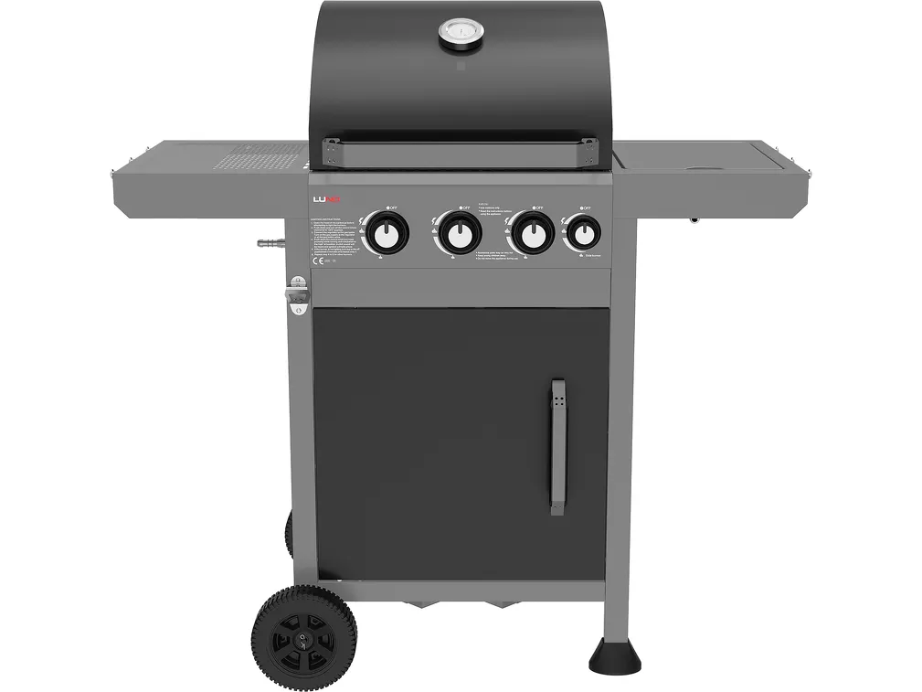 Lund Grill gazowy 3+1 z żeliwnym rusztem 11,5 kW 99635