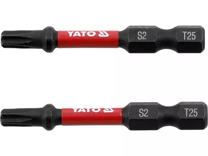Yato Bity udarowe 1/4"x50 mm T25 2 szt. YT-78054