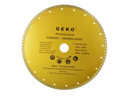 Geko Tarcza diamentowa do cięcia Turbo Profi 300x3mm G00265 