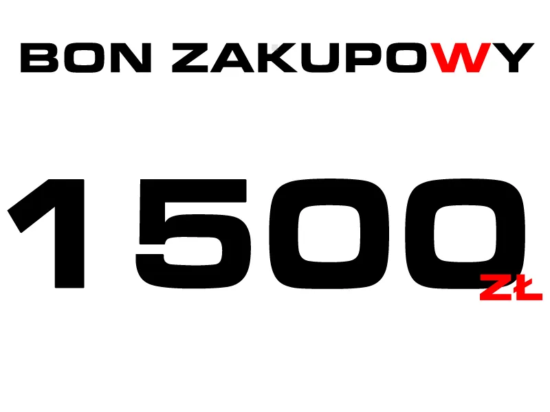 Karta podarunkowa o wartości 1500 zł 