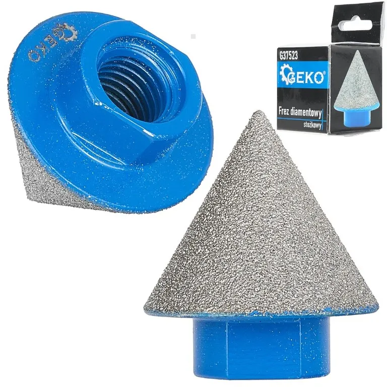 Geko Frez diamentowy stożkowy 2–38 mm gwint M14 G37523