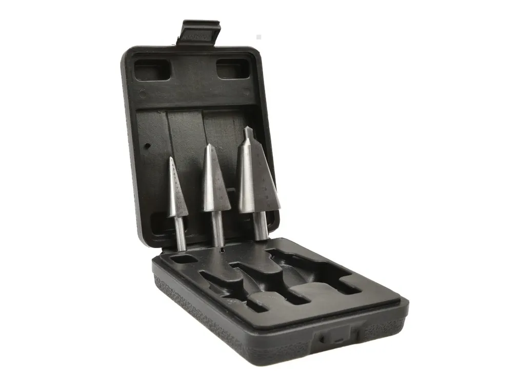 Geko Wiertła stożkowe bezstopniowe kpl. 3szt. 3-30mm G38572
