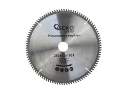 Geko Tarcza do cięcia aluminium z widią 250x32mm 100z. G78102