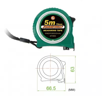 Jonnesway Miara zwijana dwustronna 5m x 19mm MT0902