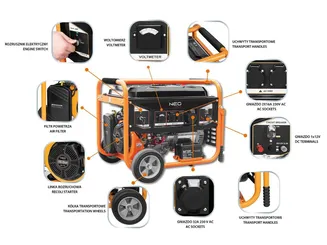 Neo Agregat prądotwórczy 6000W-6500W 04-731 - 6