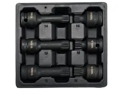 Yato Klucze ampułowe udarowe Spline 1/2" zestaw M14/M16/M18 CrMo YT-10652