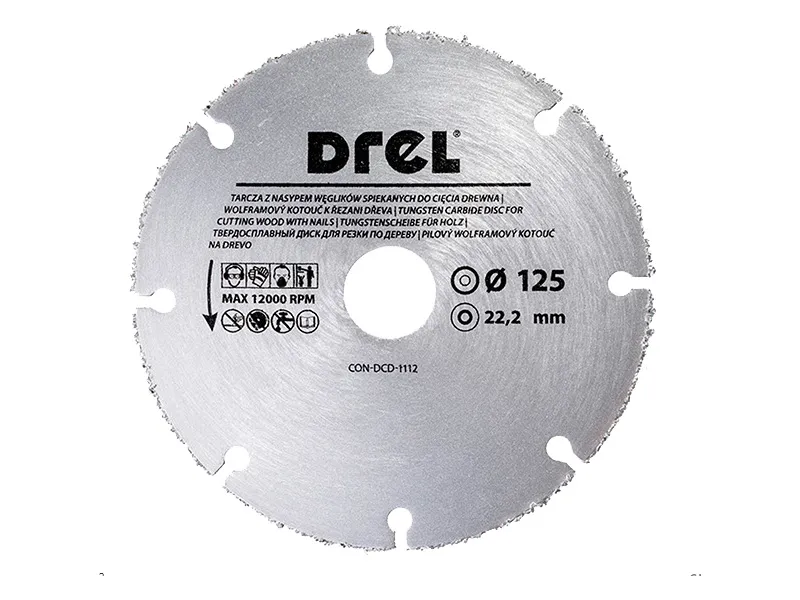 Drel Tarcza na szlifierkę do cięcia drewna z gwoździami 125mm CON-DCT-1112