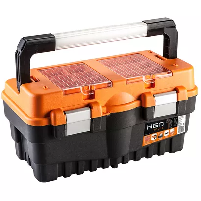 NEO Tools skrzynka narzędziowa 18" z tworzywa sztucznego metalowe zatrzaski 84-102