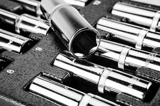 NEO Tools Zestaw narzędzi nasadki długie 1/2