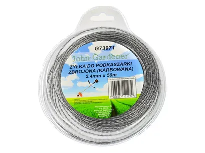 Geko Żyłka do podkaszarki zbrojona(karbowana) 2,4mmx50m G73971