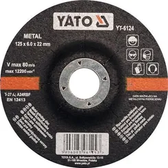 Yato Tarcza do szlifowania metalu 125x6,0mm YT-6124 