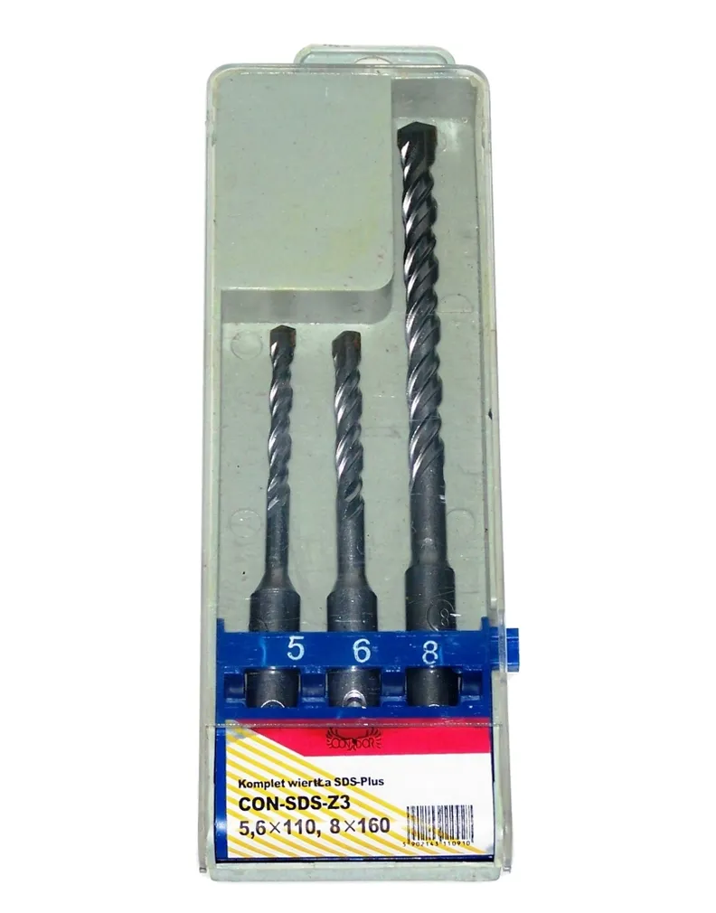 Drel Wiertła do betonu SDS Plus kpl. 3szt. 5.0-8.0mm CON-SDS-Z3 