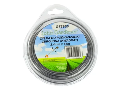 Geko Żyłka do podkaszarki zbrojona (kwadrat) 2,4mmx15m G73966