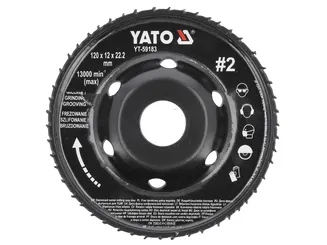 Yato Frez tarnik pełny wypukły 120x12 nr2 YT-59183 - 3