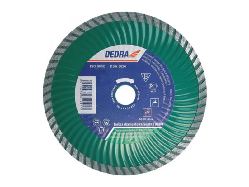 Dedra Tarcza diamentowa Super Turbo do cięcia betonu zbrojonego 125x2,5mm H1143 