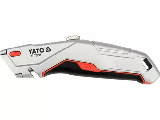 Yato Nożyk z wysuwanym ostrzem trapezowym i magazynkiem YT-75204 - 6