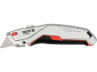Yato Nożyk z wysuwanym ostrzem trapezowym i magazynkiem YT-75204 - 2