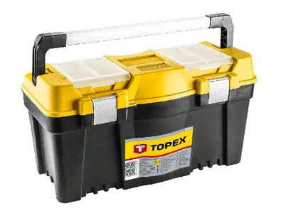 Topex Skrzynka narzędziowa z aluminiowym uchwytem 25"  79R129 