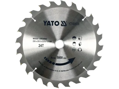Yato Tarcza widiowa do drewna 160x60Tx20mm profesjonalna YT-60581