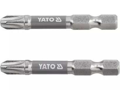 Yato Bity udarowe 1/4"x50 mm PH3 2 szt. niklowane YT-78022