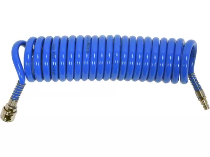 Yato Wąż spiralny pneumatyczny PU ze szybkozłączami 8 x 12 mm 5 m YT-24207