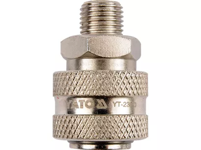 Yato Gniazdo szybkozłącza pneumatycznego z gwintem zewnętrznym 3/8" YT-2390