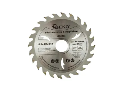 Geko Tarcza do cięcia drewna 125x22mm 24z. G00105