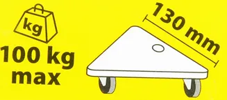 Drel Wózek transportowy platforma 100Kg CON-DTP-1130  - 3
