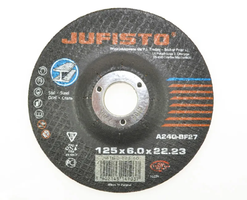 Waart Tarcza do szlifowania metalu korundowa 115x6mm  JU-TGD-115-60 