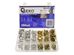 Geko Nitonakrętki aluminowe stalowe 300szt. G02910