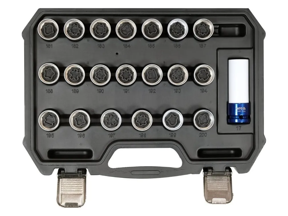 Yato Zestaw nasadek do śrub  zabezpieczających YT-060306