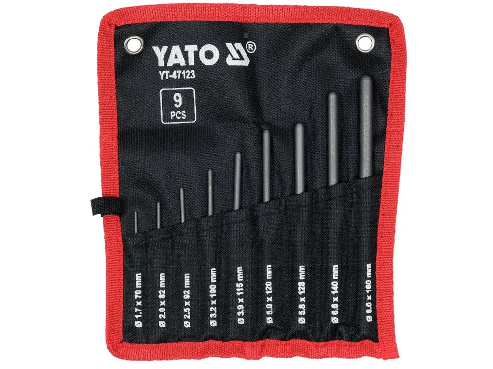 Yato Wybijaki równoległe kuliste kpl 9 szt. YT-47123